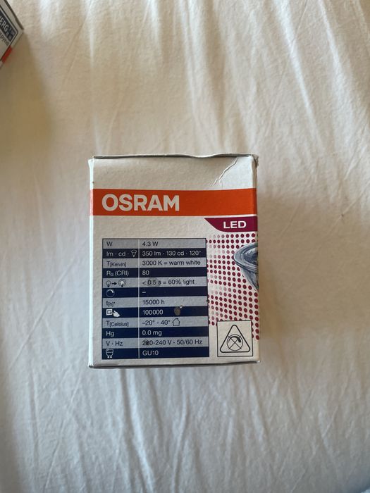 Żarówki osram 50 w 3000k