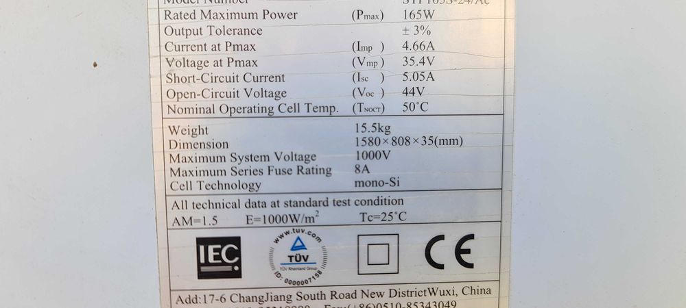165W Solar Panel Kit + Charge Controller64739685883011120