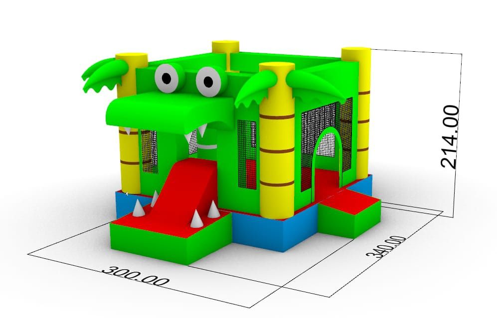 Insuflável Mini Multiplay Crocodilo (novo)