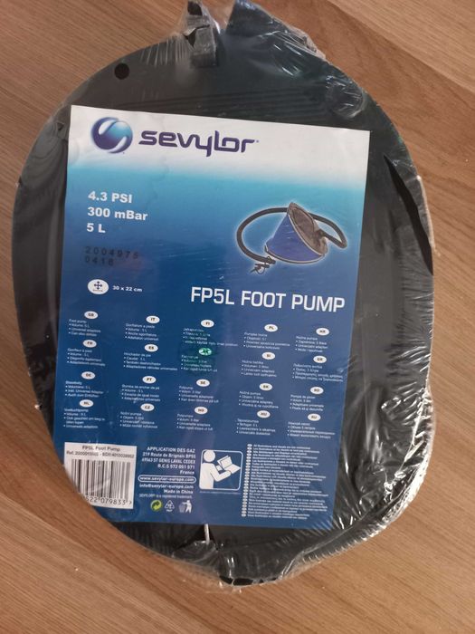 Pompka nozna sevylor do materacy itp nowa zafoliowana