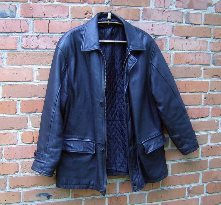 Куртка мужская кожаная. Размер 56.