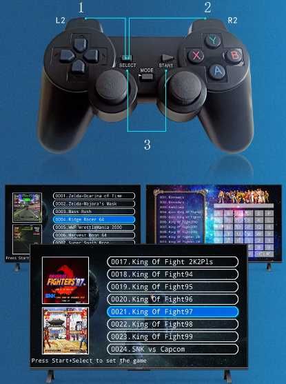 Emulator konsoli do gier pad tv box retro gra