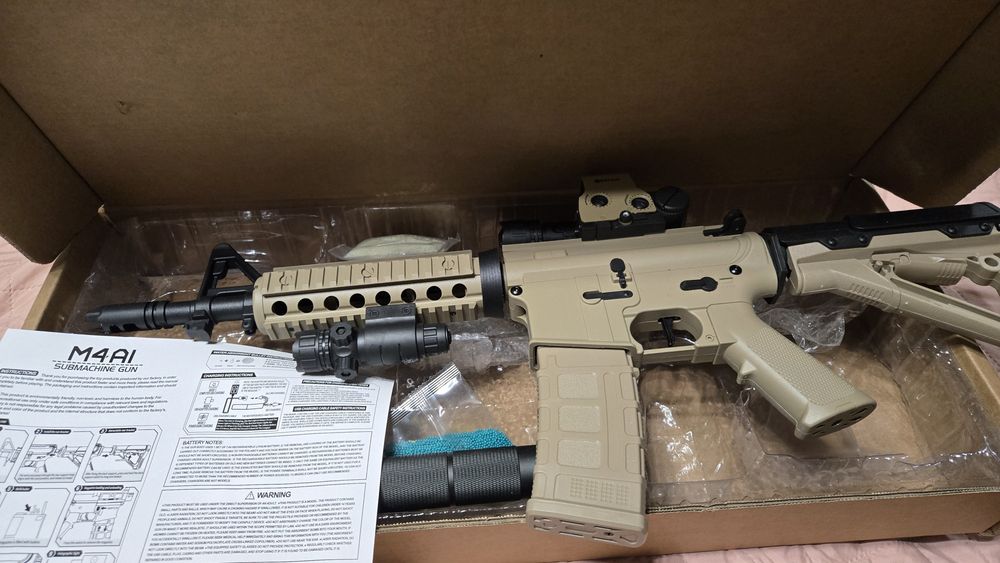 Іграшковий автомат гель бластер на орбізах M4A1