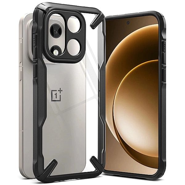 Etui Ringke Fusion X na OnePlus 15 - przezroczysto-czarne