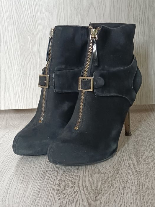 Nine west botki szpilki buty na obcasie czarne eleganckie 3