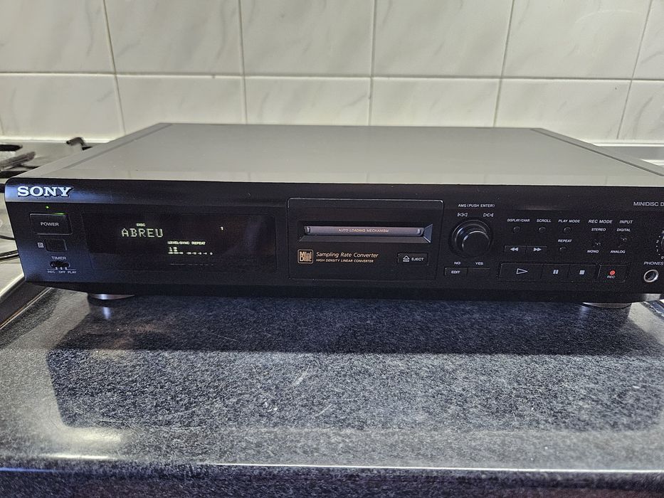 Deck MiniDisc Sony MDS-JE500 Hi-Fi Vintage – Impecável