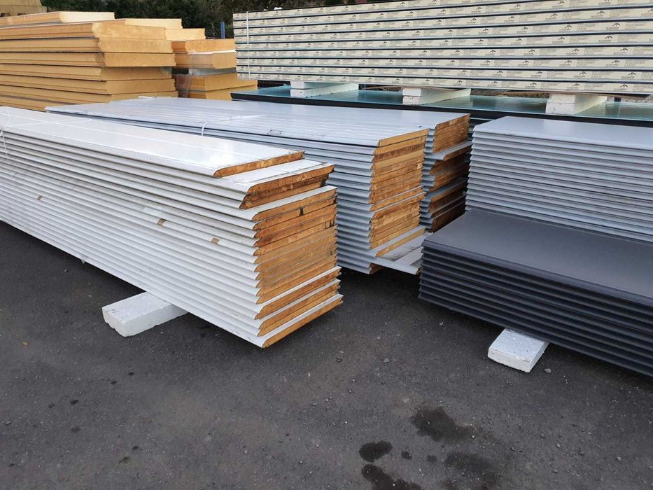 Płyty ścienne, warstwowe, izolacyjne, bramowe, piana PIR, 40mm 2 klasa