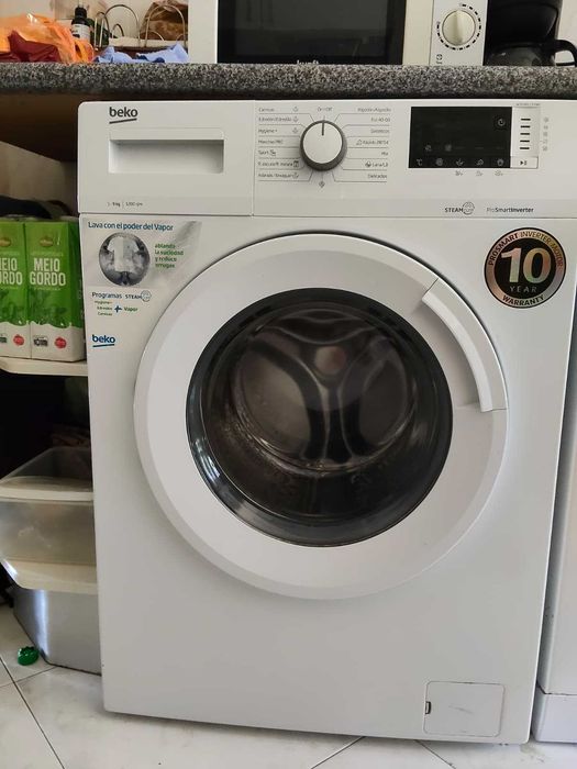 Oportunidade - Maquina de lavar roupa BEKO WTA9612 XSWR - 9G - 1200rpm  USADA EM OTIMO ESTADO