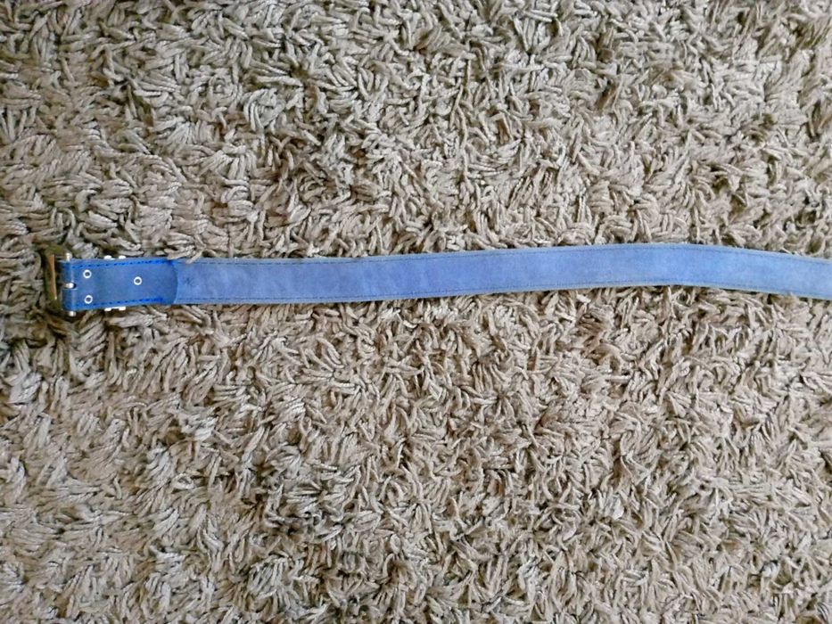 Oryginalny pasek Levis USA skóra niebieski