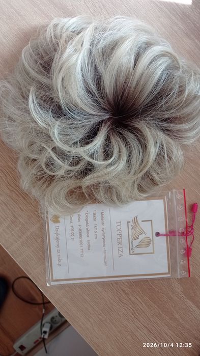 Toper krótki light blonde włosy syntetyczno-termiczne