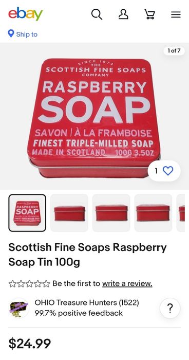 Мыло Gingerbread soap, The Scottish Fine Soaps Company