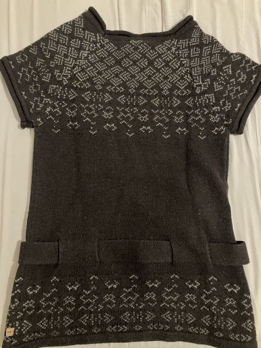 Camisola manga curta, de lã, da Skunkfunk