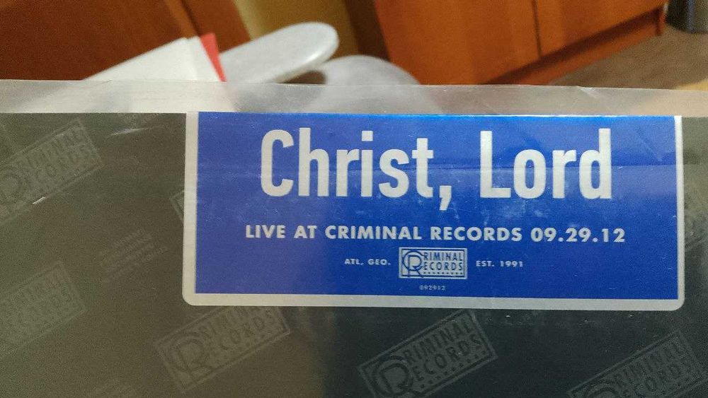 CHRIST LORD - LIVE AT CRIMINAL   . новый фирменный винил
