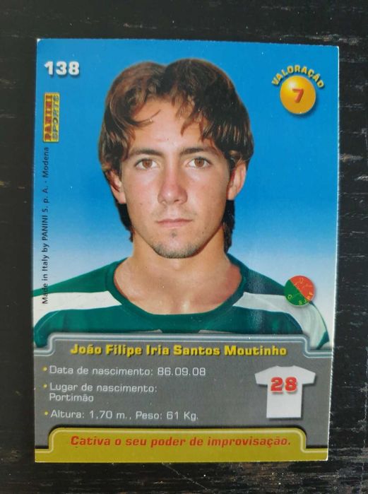 João Moutinho Rookie Megacraques 2005 #138 Panini