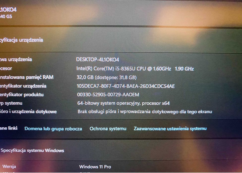HP ProBook 640 G5 Intel i5-8gen, 32Gb RAM, SSD, Intel UHD, USB-C