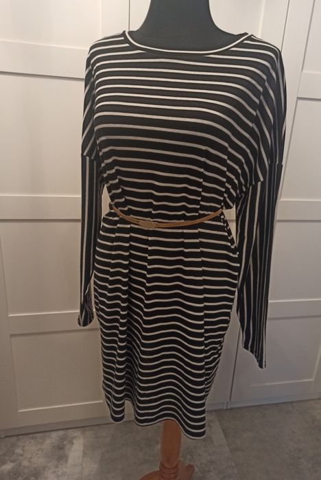 New Look Maternity dzianinowe sukienka tunika w paski