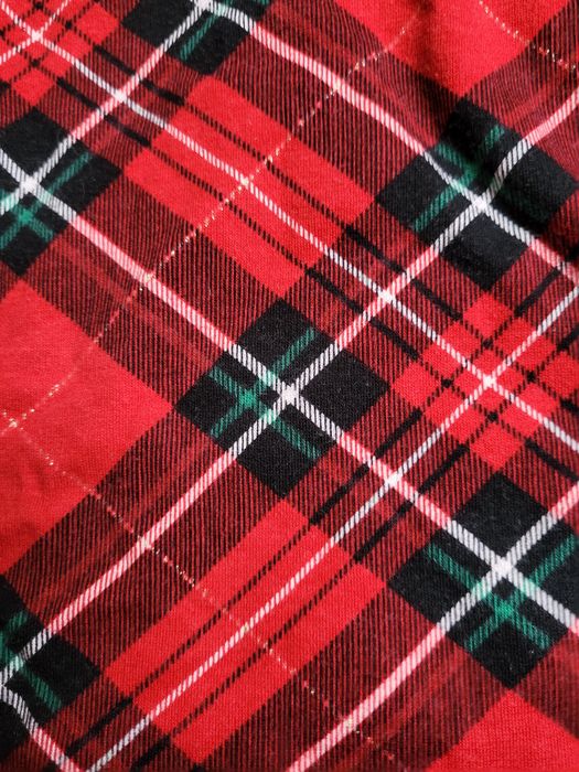 sukienka w kratkę ze złotą nitką na Święta H&M 134-140