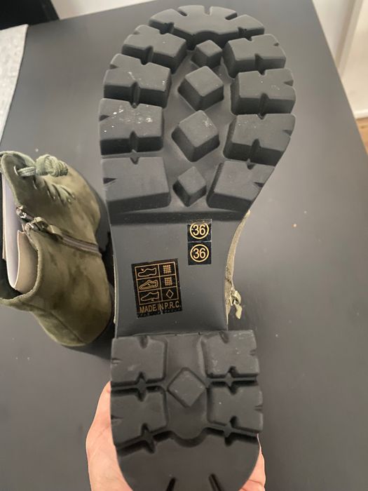 Botas veludo verdes cano alto