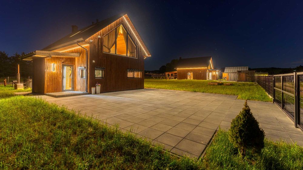 Domki Echo lasu, Zwierzyniec,  Roztocze, balia z jacuzzi, sauna