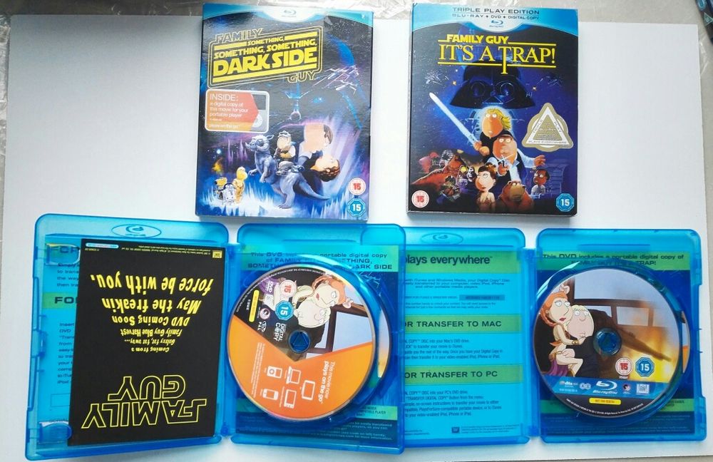 Zestaw 2 filmów "Family Guy" star wars Blu-Ray UK bez PL