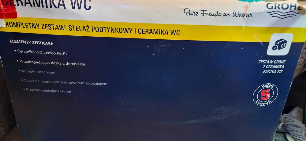 Misaka wc Grohe + deska wolnoopadająca