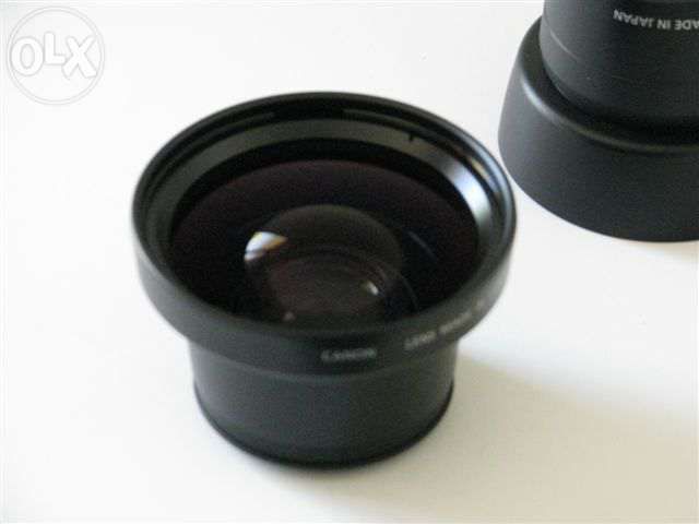 Grande angular e kit adaptador Canon