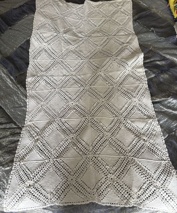 Conjunto crochés e linho ( 10 pecas)