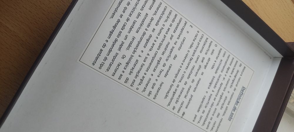 Coleção de solos e areias