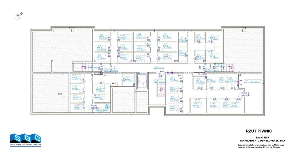 Nowe mieszkanie 61,28 m2 w Sieradzu ul. Mickiewicza 5