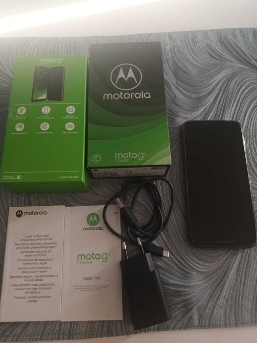 Motorola g7 power 4+64gb  + karta sd 2gb  + etui z klapką