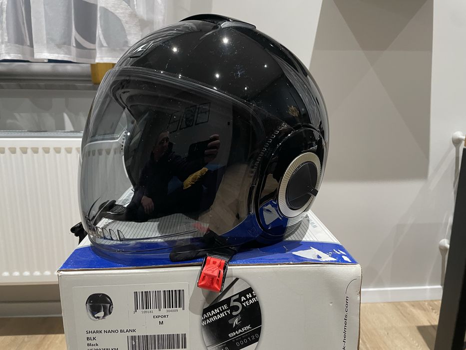 Kask motocyklowy Shark Nano rozmiar M jak nowy 2 szybki