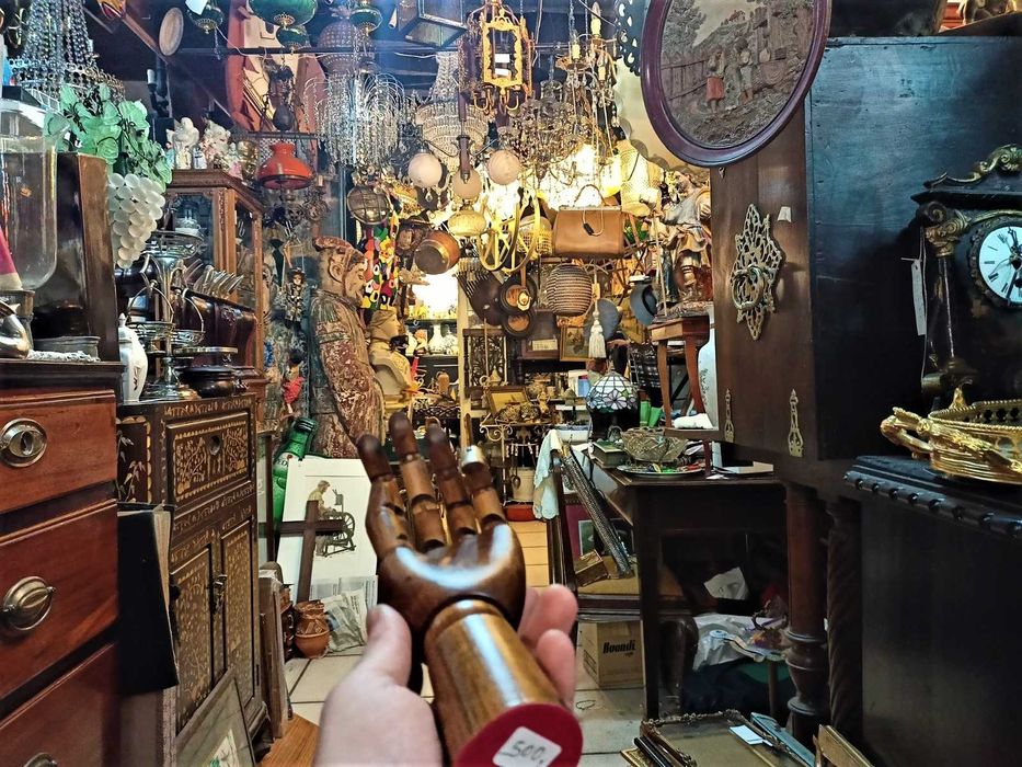 Mão Articulada Madeira Faia Antiga