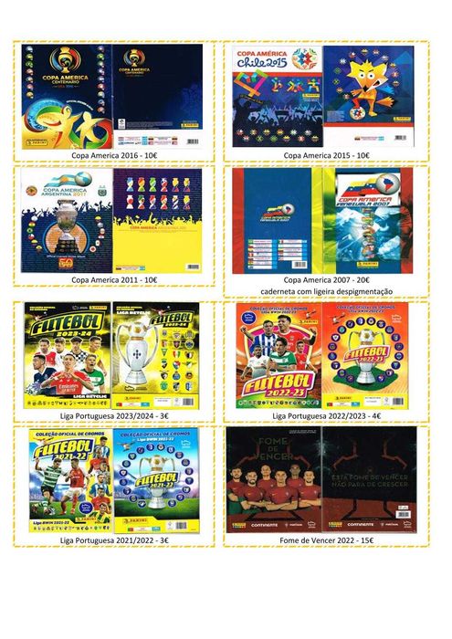 Cadernetas vazias futebol ver descrição Panini Topps e outras 2/3