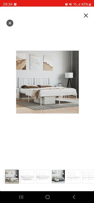 Vendo Cama Branca de ferro