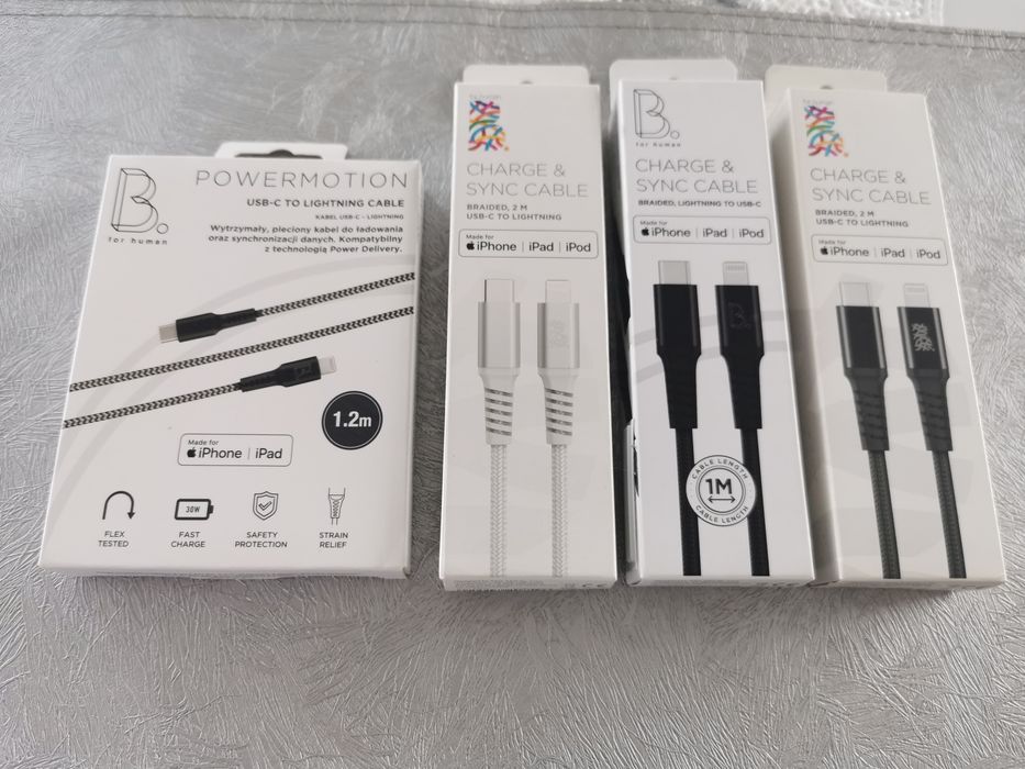 Kable USB do ładowania do iPhona