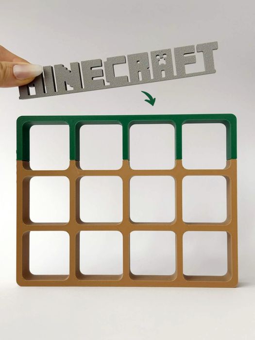 Підставка для фігурок Minecraft Kinder Joy 3D (12 слотів)