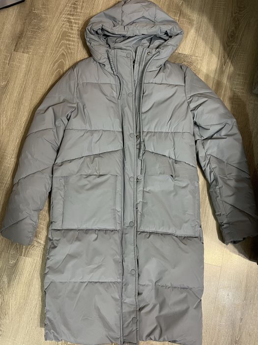 Пуховик блакитний s