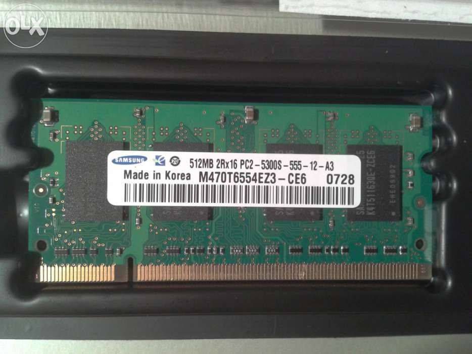 Memórias ram portátil (sodimm) ddr2 512mb/256mb - 667mhz/400mhz64297829098114121