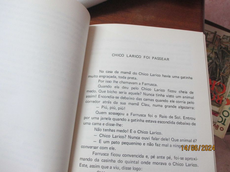 Livro antigo para crianças - Chico Larico