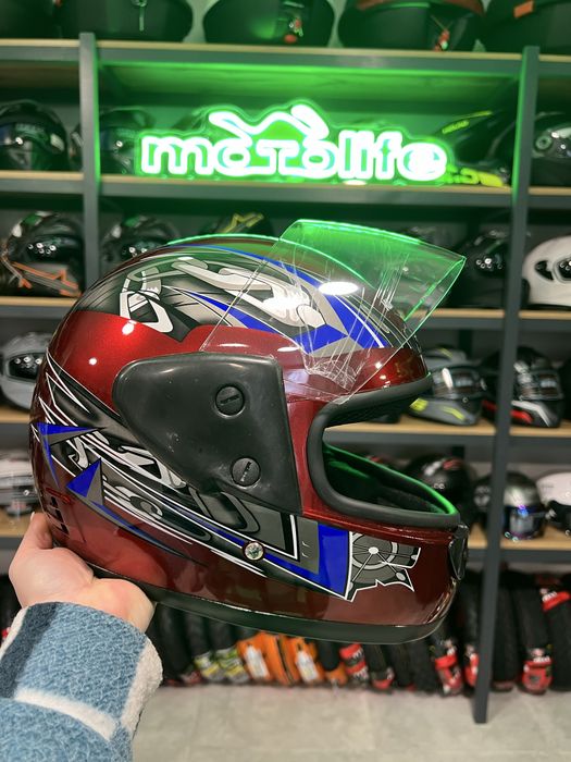 Мото шлем защитный для скутера и мопеда