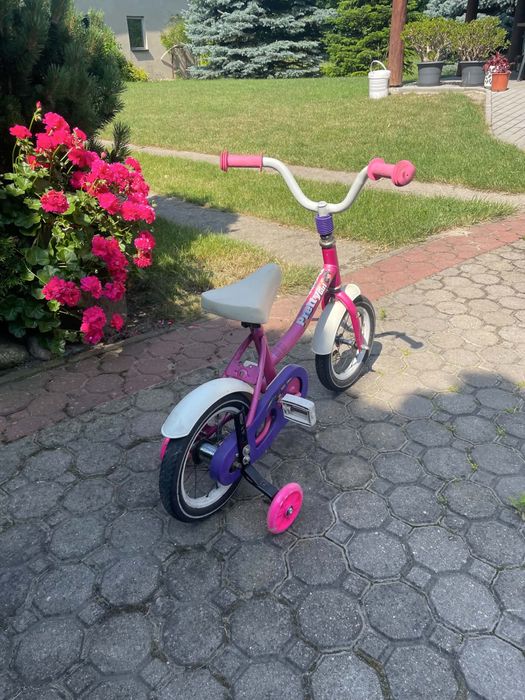 Rower dziecięcy 12” Pretty Girl – stan bardzo dobry + boczne kółka