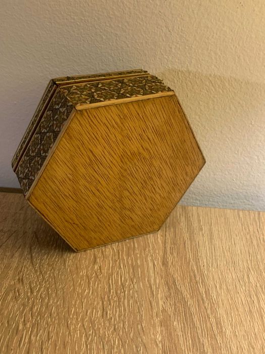 ozdobne drewniane pudełko, intarsjowane, BOHO Vintage