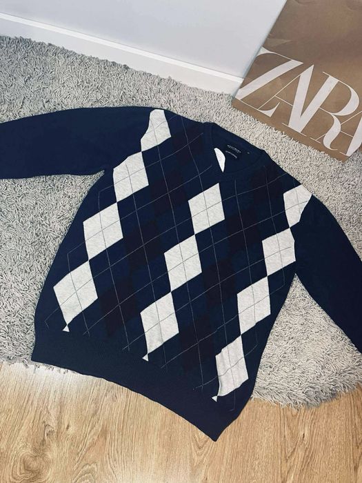 Westbury xL męski sweter bawełna Kaszmir granatowy