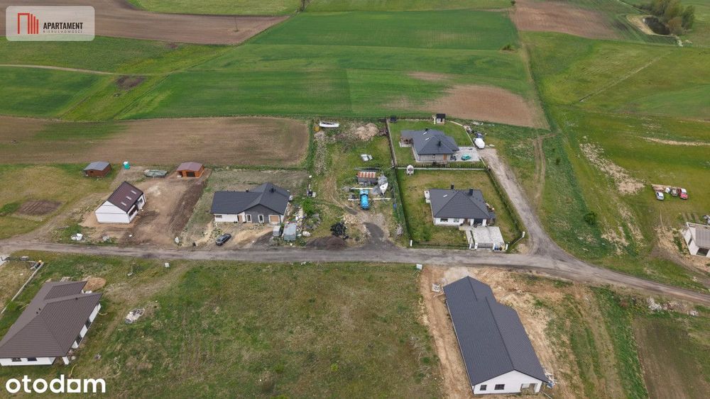 Działka budowlana 2437 m² – Stradomno
