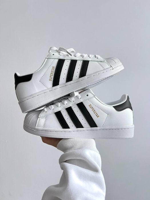 Кросівки Adidas Superstar Footwear White Black Унісекс Суперстар ТОП