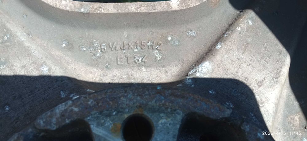4 koła alufelgi  Mercedes R15 + koło zapasowe