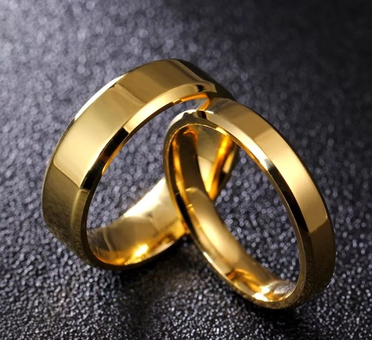 Alianças classicas 4/6mm ouro laminado 18k