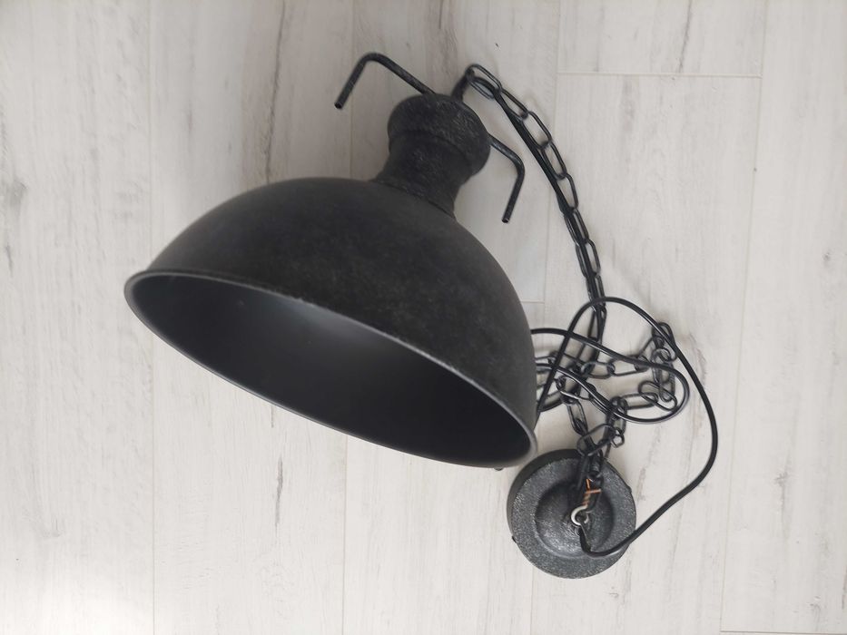 Lampa loft industrialna metalik ciemny grafit