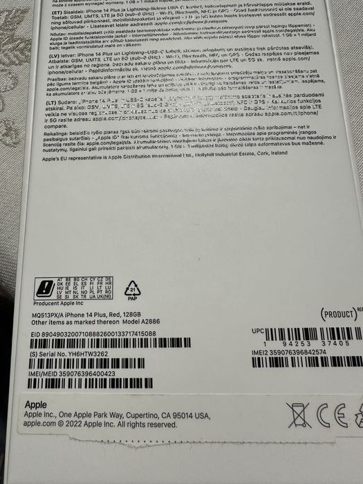 Iphone  14plus red