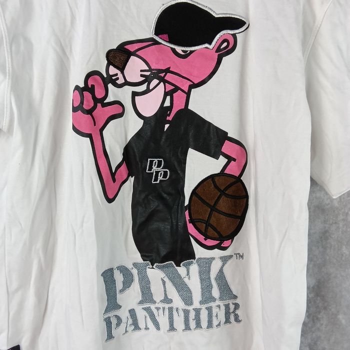 Biały t-shirt Pink Panther oversize XXL